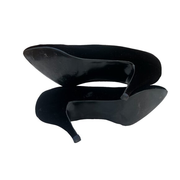 Colorful by Cin Cin Women’s 8.5 B Black Velvet 3” Heels Pumps Elegant  Heels - Picture 11 of 11